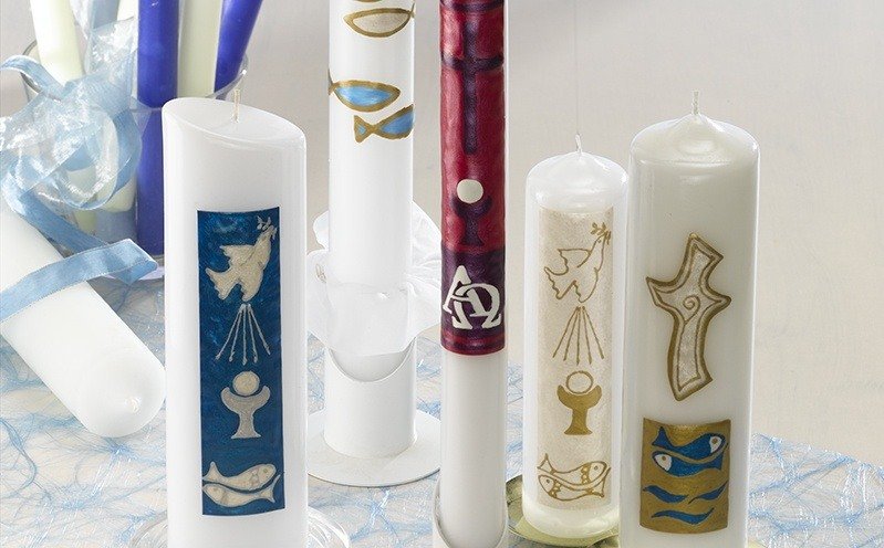 Kerzenkunst Wachsornamente 3D Engel weiß Verzierwachs Kommunion,Taufe 
