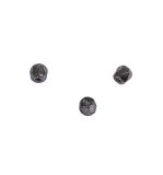Perle facettée en verre, 3 mm ø, anthracité