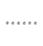 Plastic half beads, self adhesive, silver
