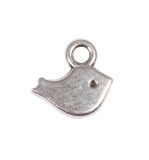 Mini-pendentif en métal Oiseau, argent