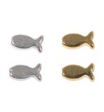 Perle métallique Poisson