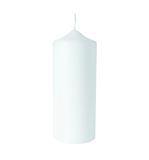 Bougie pilier, 7cm ø, blanc