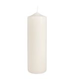 Bougie pilier, 8cm ø, crème