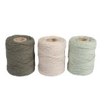 Fil macramé, assorti, 1mm ø, eucalyptus