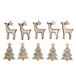 Miniatures en bois Sapin+cerf