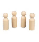 Cône p. figurines en bois brut,FSC 100%