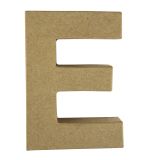 Lettre papier-mâché E, FSC Recycled 100%