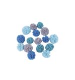 Soft Tulle Pompons assortis, bleu royal