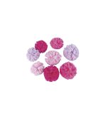 Soft Tulle Pompons assortis, rose oeillet