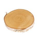 Disque de bouleau rond naturel