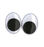 Yeux mobiles en plastique à coller