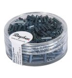 Glass sticks, 7/2 mm, with silver inlet, blood-stone