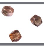 Glass crystal bead, 3mm ø, nougat