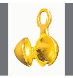 Squeeze catch, 5mm ø, gold