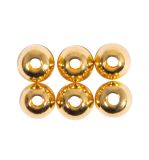 Metal bead spacer, 5mm ø, gold