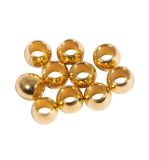 Metal spacer bead, 3x2.5mm ø, gold