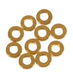 Metal disc spacer, 4x1mm ø, gold