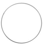 Metallringe beschichtet, 25cm ø, silber