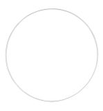 Anneaux en métal, revêtu, blanc