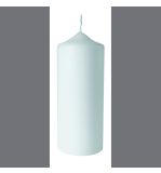 Bougie pilier, 7cm ø, blanc