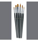 Set de pinceaux poils artificiels