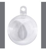 Plastic ball, two-parts, 8cm ø