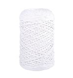 Braidy Recycling yarn, braided, 2mm ø, white