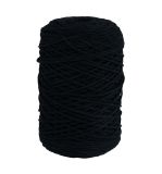 Braidy Recycling yarn, braided, 2mm ø, black