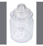 Glas Gefäß mit Glasdeckel, 8cm ø