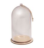 Plastic dome with base, 8cm ø