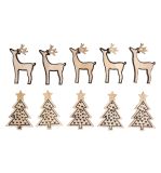 Holz Streuteile Christbaum+Hirsch
