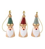 Santa en bois à suspendre