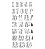 Clear Stamps- Chiffres 1-24 Sucre d'orge