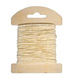 Cordon en papier, 1,2mm ø, vanille