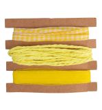 Ribbon + cord set, sun yellow