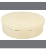 Wooden chip box, round, FSC Mix Credit