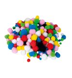 Pompons, 1-3cm ø