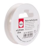 Threading silk, white