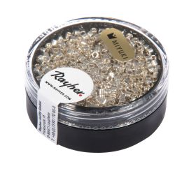 Delica-Rocailles, 2,2mm ø, silber