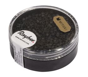 Delica-Rocailles, 2,2mm ø, schwarz