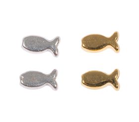 Metal bead Fish