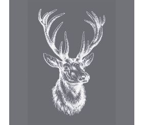 Siebdruck-Schablone Edelhirsch