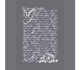 Siebdruck-Schablone Vintage Poesie