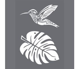 Schablone Kolibri