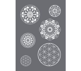 Siebdruck-Schablone Mandala A4