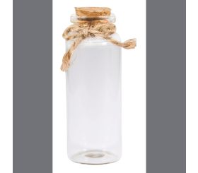 Glas Gefäß m. Kork Deckel, 3cm ø
