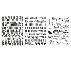 Transfer Rub on 3D Words