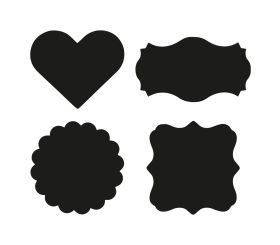 Set blackboard foil stickers