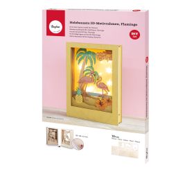 Holzbaus. 3D-Motivr. Flamingo, FSC 100%