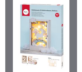 Holzbaus. 3D-Motivr. Einhorn, FSC 100%